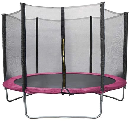 QJ Supply - trampoline - tuintrampoline - buitentrampoline - achtertuintrampoline - springtrampoline - zwart
