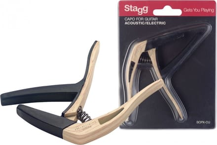 Stagg Gitaar Capo Akoestisch/Elektrisch SCPX-CU CLWOOD