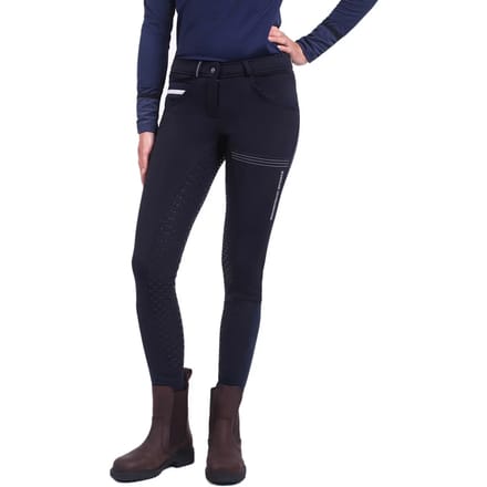QHP - Rijbroek softshell Emma full grip - Navy - 42