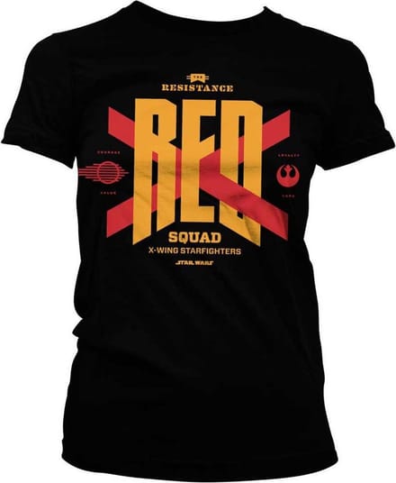 Star Wars Dames Tshirt -L- Red Squad Zwart
