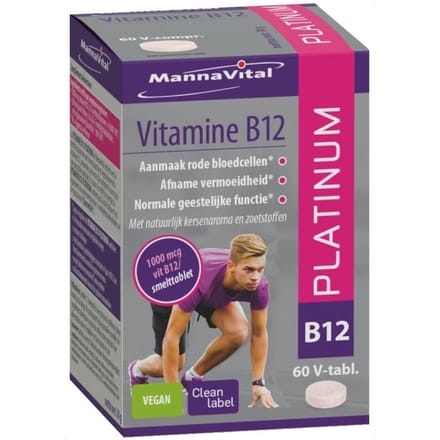 Mannavital Vitamine B12 Platinum 60 Smelttabletten