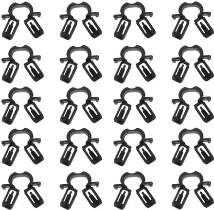 Dailygoods - 20 Stuks Auto Kabelboom Bevestigingsclips 5mm Universaal