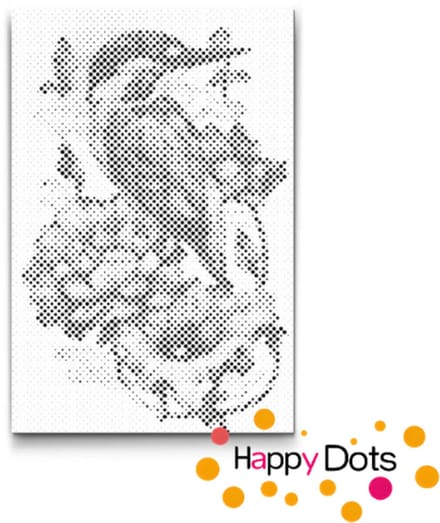 HappyDots DOT Painting Vogels 17 - 40x60cm