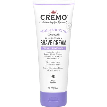 Cremo, Crème à Raser, Lavande Française, 6 fl oz (177 ml) white