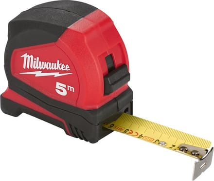 Milwaukee rolbandmaat Pro Compact - 5mtr - 25mm - met broekclip