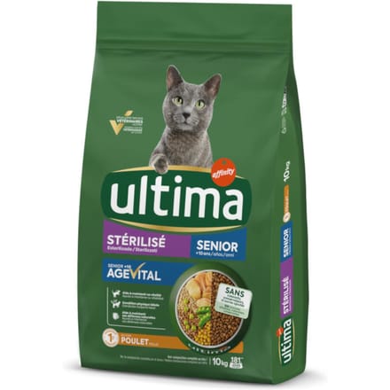 2x10kg Ultima Cat Sterilized Senior Kattenvoer