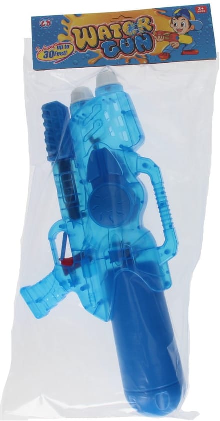 Waterpistool Transparant Blauw, 47cm
