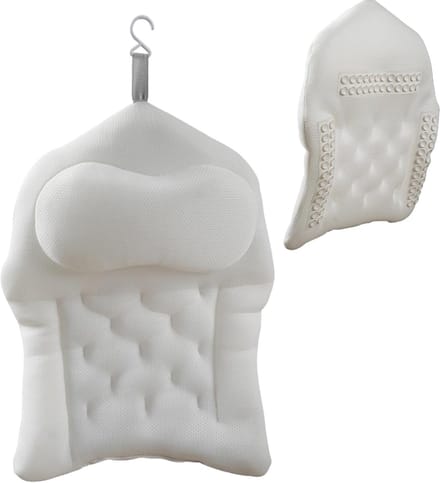 Douchekussen Badkussen - Ontspanningskussen - Bad en Douche - 4D Ondersteuning Zuignappen - 52 x 38 cm