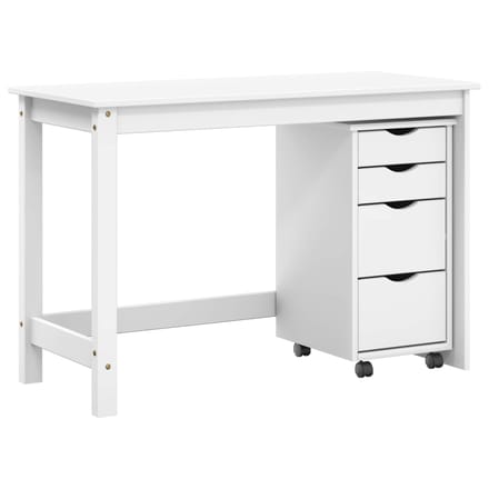 vidaXL - Bureau - en - rolkast - set - MOSS - 2 - st - Wit