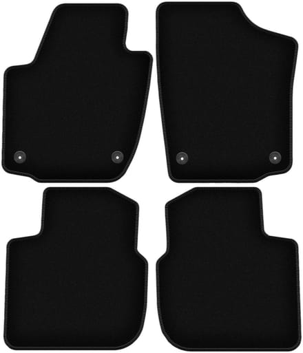 BASIC zwarte veloursmatten voor: Seat Toledo IV sedan (2012-)
