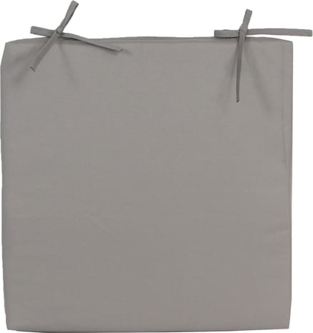 Anna's Collection Stoelkussen grijs - 40 x 40 cm - waterbestendig - UV-bestendig - wasbare hoes - polyester