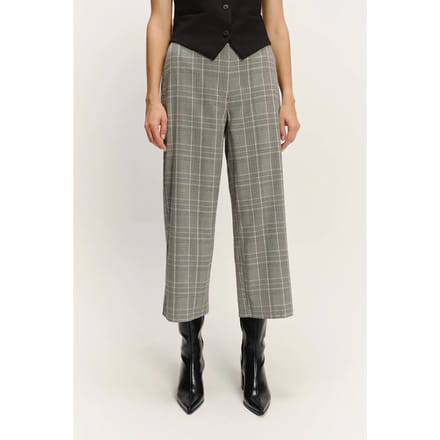 Vrouwen brede geruite broek Greenpoint