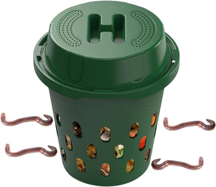 Ondergrondse Compostbak - Bodemverbeteraar Tuin - Afval Verwerken - Efficiënte Luchtcirculatie - 259 cm Hoog - Groen