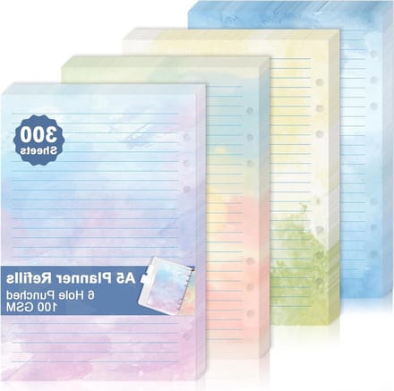 A5 Planner Inserts - Navulbaar Dagboek - Dagelijkse Planning - 300 Vellen - A5 Formaat - Multicolor