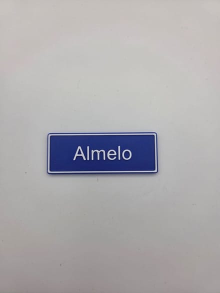 Koelkast Magneet plaatsnaam 8 X 3 CM Almelo