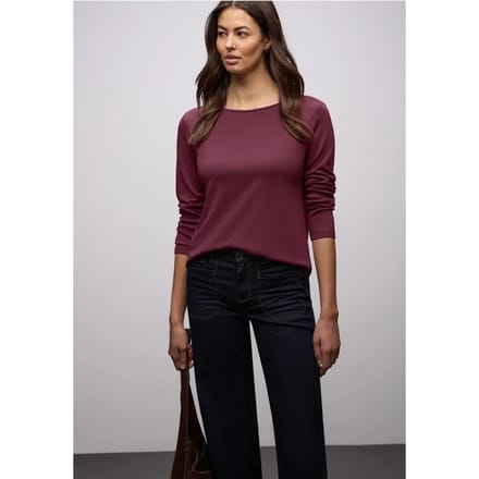 Shirt in effen kleur