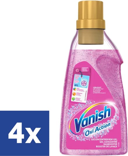 Vanish Oxi Action Wasbooster Gel Pink - 4 x 1.5 l
