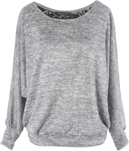 Sweatshirt met Kanten Rug - Dames Loose Fit Trui