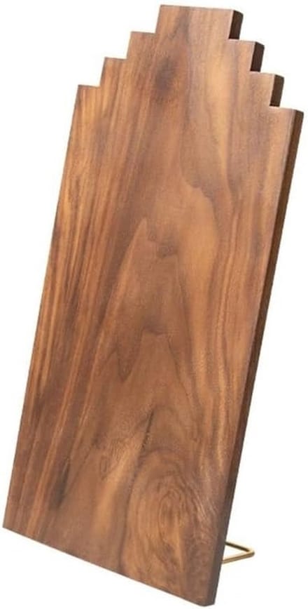 Sieraden Display Rek - Kettingstandaard Hanger - Sieraden Presenteren - Creatief Geometrisch Ontwerp - N.v.t. - Walnoot