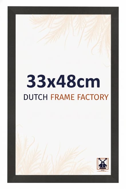 Fotolijst 33x48 cm - MDF - Zwart Mat - Benno