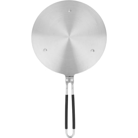 Plaque Diffuseur de Chaleur Acier Inoxydable Chaleur Rapide et Uniforme Adaptateur à Induction avec Long Manche pour Cuisinière à Induction Fer white