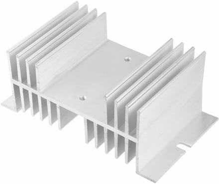 Aluminium koellichaam voor Solid State Relais (SSR) 10-100A voor windturbines