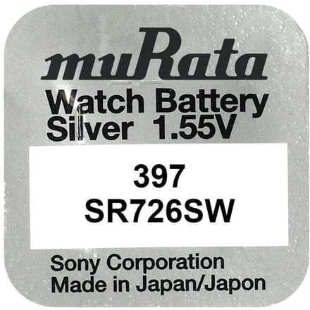 SR726SW  Horloge batterij 397 Murata