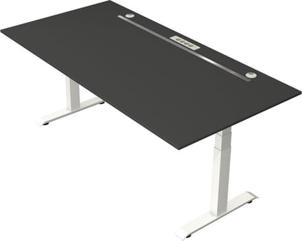 Kerkmann - Zit sta bureau Move Boost 4 - 200x100cm - antraciet-wit