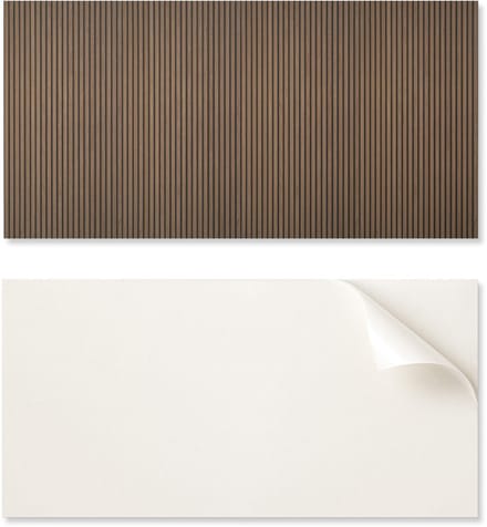 Zelfklevend vinylpaneel met print 120x60 cm, verticale houten latten