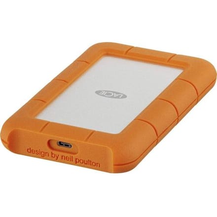 LaCie Rugged 2 TB Externe harde schijf (2,5 inch) USB-C Zilver, Oranje STFR2000800