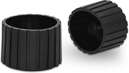 Zwarte Rond 45mm Stoelpoot Beschermers - 4 Stuks