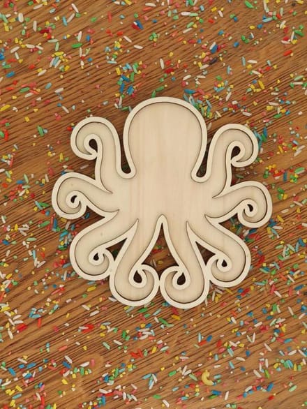 Speelframe Inktvis, Onderwater wereld, Speeltray, Vulvorm Octopus, Speelrijst, Rijst, Zee