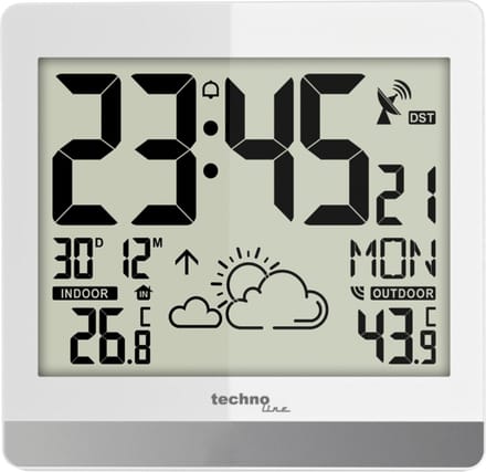 Technoline Weerstation WS 8119 Radiogestuurd Met datum- en dagaanduiding Met 1 buitensensor tot 30 m