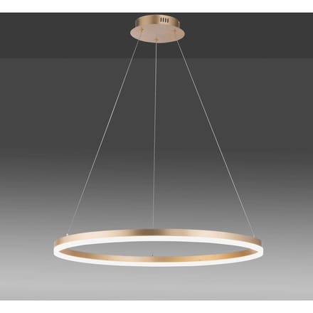 Paul Neuhaus LED hanglamp Titus, Ø 80 cm, messing, dimbaar