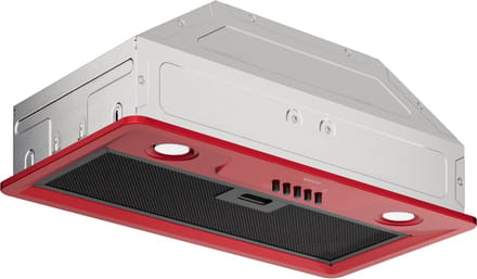 Wiggo WE-E573R(RB) - Inbouw Afzuigkap - 60 cm - Rood
