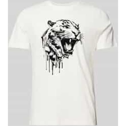 T-shirt met labeldetail