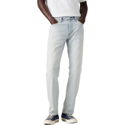 tapered fit jeans van mix van katoen en linnen model '502®'