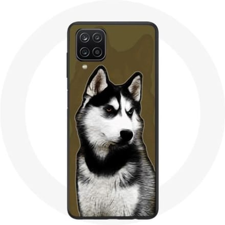 Samsung Galaxy A12 Siberische Husky hoesje
