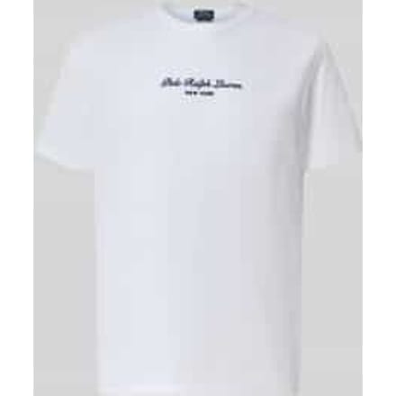 Regular fit t-shirt van puur katoen