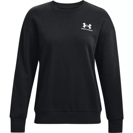 Under Armour Essential Fleece Crew Sweatshirt Zwart L Vrouw