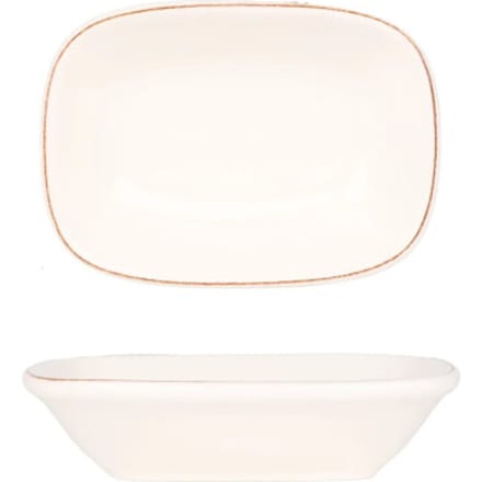 Bonna Serveerschaal - Retro - Porselein - 12x8.5 cm - set van 2