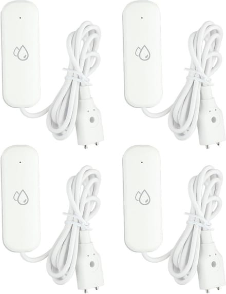 Water Alarm Sensor - Waterlek Detector - Huis Beveiligen - Directe Meldingen - 4 stuks - Zwart