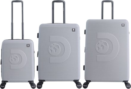 Discovery Eclipse Harde Koffer set / Trolley set / Reiskoffer set - (S/M/L) - Grijs - Grijs / Set
