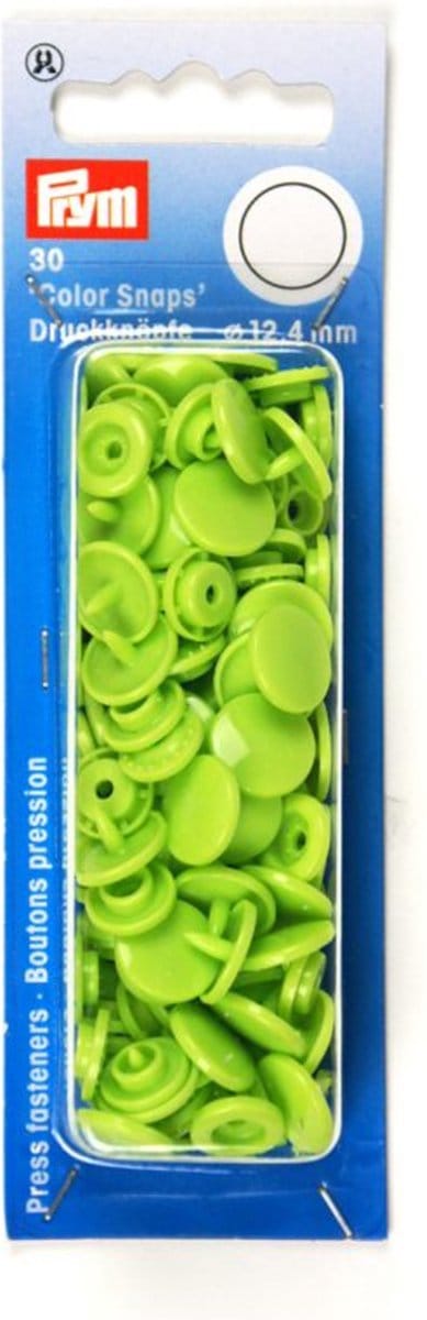 Drukknoop ColorSnaps 12,4 mm appel 30 st. - Drukknopen Color Snaps - Prym