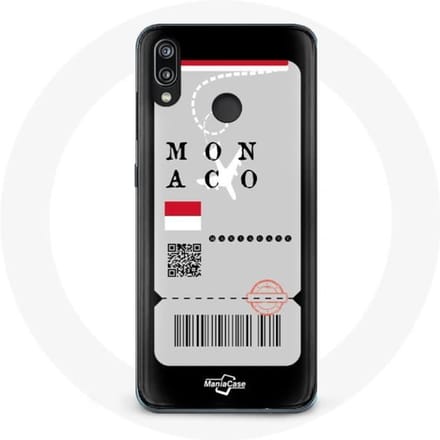 Coque pour Huawei P20 Lite Billet d'avion Monaco