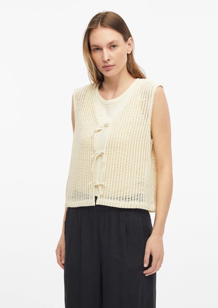 s.Oliver - female - Gehaakt kanten gilet