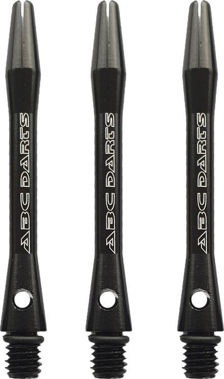 ABC Darts - Dart Shafts - Aluminium Zwart - In Between - 3 Sets (9 stuk)