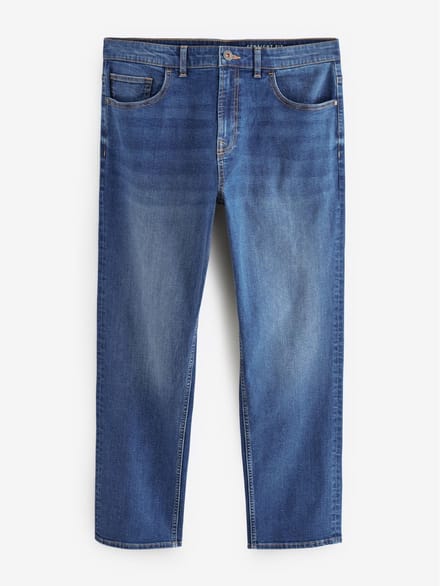 Next - Heren - Klassieke stretchjeans met rechte pijpen - Blauw