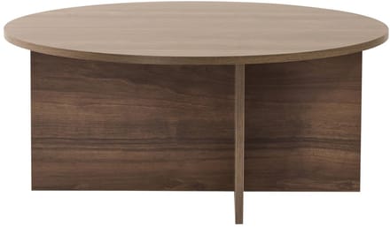 Houten salontafel "Sun" - 90 x 90 x 40 cm - Walnoot
