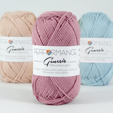 Genesis oud roze 2018 - 5 bollen gekamd katoengaren - pendikte 3,5 a 4mm